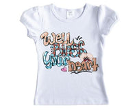 Well Bless Your Heart Girls Shirt - Sew Lucky Embroidery