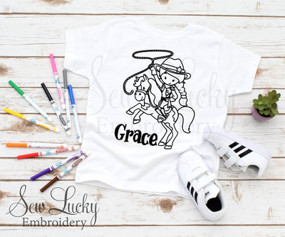 Western Cowgirl Color Me Shirt