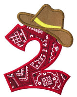 Western Number Patch - Sew Lucky Embroidery
