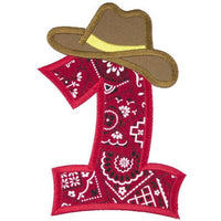 Western Number Patch - Sew Lucky Embroidery