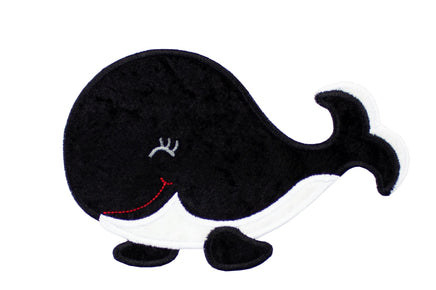 Happy Whale Patch - Sew Lucky Embroidery