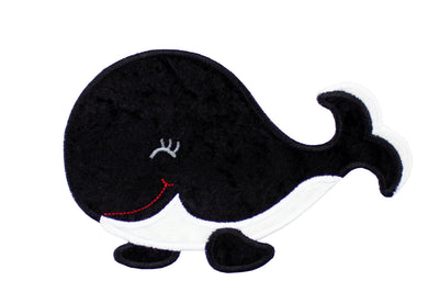 Happy Whale Sew or Iron on Embroidered Patch