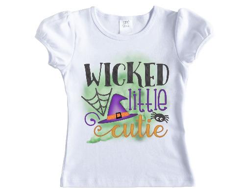 Wicked Little Cutie Halloween Shirt - Sew Lucky Embroidery