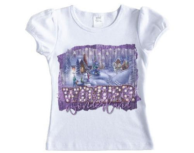 Winter Wonderland Girls Purple Christmas Shirt