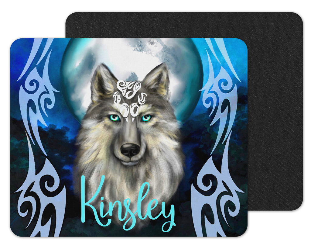Wolf Tribe Custom Personalized Mouse Pad - Sew Lucky Embroidery
