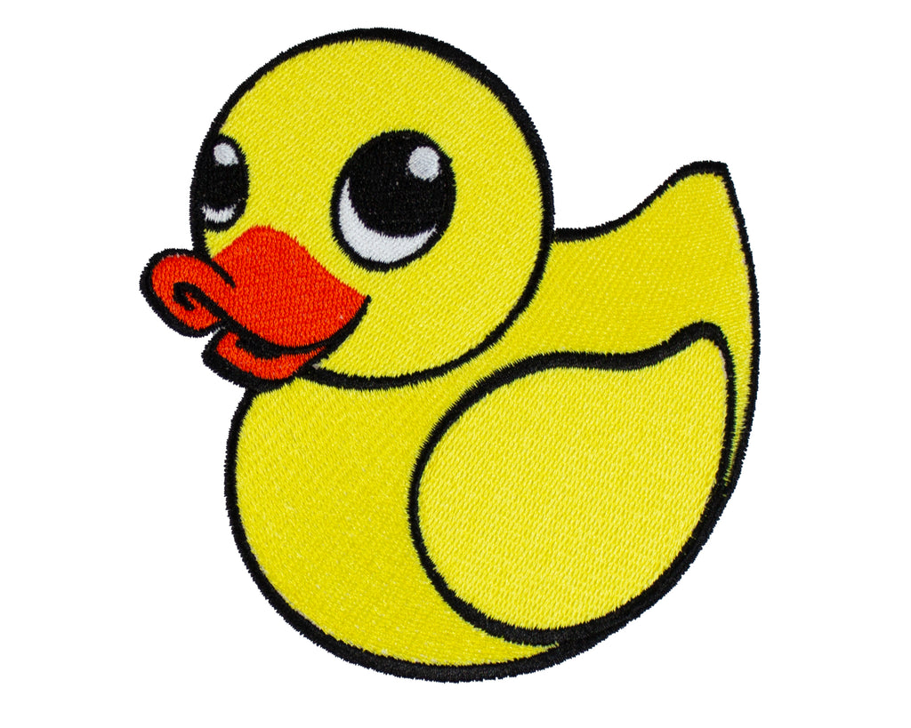 Yellow Rubber Ducky Patch - Sew Lucky Embroidery