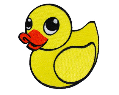 Yellow Rubber Ducky Sew or Iron on Embroidered Patch