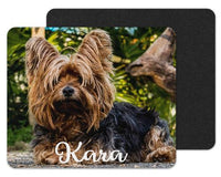 Yorkie Custom Personalized Mouse Pad - Sew Lucky Embroidery