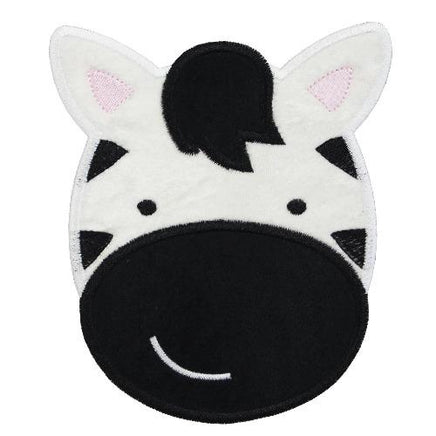 Zebra Face Patch - Sew Lucky Embroidery